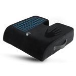 FOMI Extra Thick Firm Coccyx Seat Cushion | Front Slope Added Comfort | Large Memory Foam Pad for Car, Truck, Office, Gaming, Sofa, Dining Chair, Wheelchair | Back, Tailbone, Sciatica Pain Relief