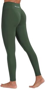 Sunzel Scrunch Butt Lifting Leggings Women High Waisted Seamless Workout Leggings Gym Booty Tights Tummy Control Yoga Pants, Bronze Green, Medium