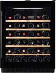 AEG 5000 Series Built-In Wine Cabinet, AWUS052B5B, 82 cm, 145 L Capacity, Under Counter Wine Cooler With Extendable Wooden Shelves, Integrated Wine Fridge, LED Display