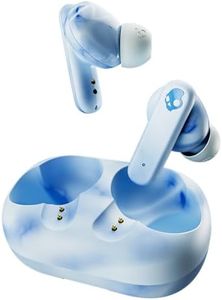 Skullcandy Écouteurs sans Fil Ecobuds, 8 h d’Autonomie, Étui de Recharge sans Batterie, Microphone, Fonctionne avec Les Appareils Android et Bluetooth - Glacier
