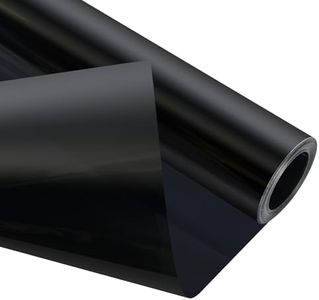 Auspirit Window Film Blackout Two Way Privacy 100% Light Sun Blocking Heat Control Anti-Glare Room Darkening Comfortable Sleeping for Home Day Sleep Shift Workers (Blackout, 1M x 3M)