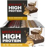 MUSASHI High Protein 12 x 90g Bars - Peanut Butter Flavour