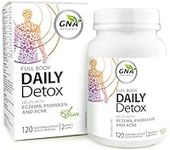 GNA Naturals - Full Body Detox Cleanse for Men and Women, 120 Veggie Caps - Helps with Eczema Relief, Psoriasis and Acne Breakout Skin Health