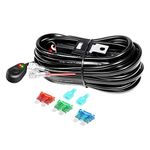 Willpower Universal LED Light Bar Wiring Harness Kit with Waterproof 10ft 40A 12V Relay ON/OFF Switch for Off Road Driving Lights Fog Lights LED Work Light （1 Lead）