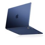 MOSISO Compatible with MacBook Air 13 inch Case 2024 2023 2022 M3 M2 A3113 A2681 Touch ID, Ultra-Thin Natural Original Color Protective Hard Shell Cover for MacBook Air 13.6 inch Case, Midnight Blue