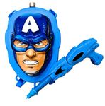 Niku 3 Litre Holi Pichkari Water Gun Big Tank for Kids Boys Girls | Captain America Backpack Tank with 1 Packet Herbal Gulal Color for Celebration | Water Balloon | 3L Tank