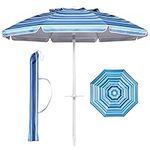 Aoxun Beach Umbrella with Tilt Pole