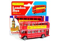 London Red Bus (Small) - Double Decker Red Bus Model Made of Die Cast Metal and Plastic Parts