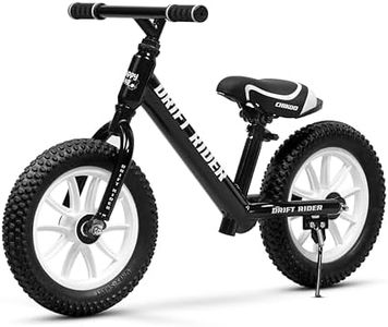 HAPPY BEAR Balance Cycle - Toddler Training Bike for 3-5 Year Old Kids, Balancing Cycle, Height Adjustable Seat Balance Learning Cycle Without Pedals and Carry Handle (Black)