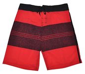 Burnside Men's Vortex Stretch Boardshort, Red, 32