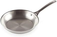 Le Creuset 3-Ply Plus Stainless Steel 26cm Shallow Frying Pan, 96600226000100, Silver
