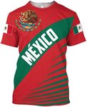 FAYBA Aztec Mexican Shirts Short Sleeves Summer Mexico Shirt Mexico Jersey Unisex 3D Shirts