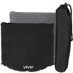 VIVE Inflatable Seat Cushion Comfortable Blow Up Wheel Chair Air Pad for Travel, Stadiums, Airplanes, Boats and Cars - Easy to Inflate/Deflate and Transport