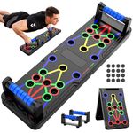 Berleng Push Up Board - 36-in-1 Foldable Pushup Fitness Stand for Portable Strength Training. Rugged, Stable Equipment for Home Gym Workout for Men & Women