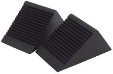 Draper 125 x 60 x 78mm Rubber Wheel Chocks | 2 Piece Levelling Ramps | Caravan Chocks | Anti Roll Vehicle Tools | 54500