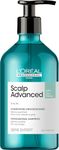 L'Oreal Professionnel Clarifying Shampoo, Scalp Advanced Clarifying Shampoo, For Oily or Greasy, Purifies the Hair fom Sweat, Oil and Residue, Scalp treatment, Scalp Relief, Serie Expert, Professional, 500 ML