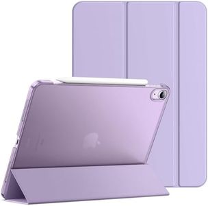 JETech Case for iPad Air 11-Inch M2 (2024), iPad Air 5/4 (2022/2020 5th/4th Generation 10.9-Inch), Slim Stand Hard Back Shell Cover with Auto Wake/Sleep (Light Purple)