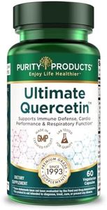 Purity Products Ultimate Quercetin 20x More Absorbable Than Ordinary Quercetin - Quercefit Phytosome, Zinc, Vitamin C & More - Supports Immune, Lung Function & More - 60 Veg Capsules