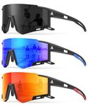 3 Pack Kids Polarized Sunglasses - Youth Baseball Sunglasses for Boys Girls Age 6-14 Sports UV400 Protection SunGlasses