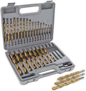 ABN 1/4in Hex Shank Drill Bit Set 30pc - Quick Change Titanium Twist Drill Bit Set, Impact Hole Drilling 1/16 to 1/2in