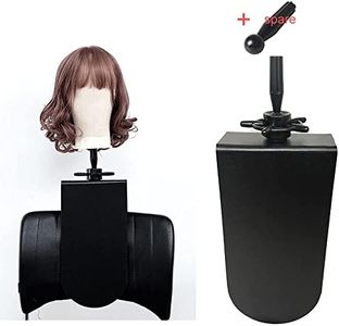 Chair Mannequin Head Clamp Stand with Clip for Wigs and Trainning Head Sturdy and Durable Adjustable Wig Head Stand Holder for Cosmetology Hairdressing Seat Back Clamp