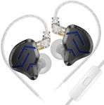 KZ ZSN PRO 2 in Ear Monitor Headphones, 1BA+1DD 5 Driver IEM Earphones, Metal Cover Gaming Earbuds, HiFi Wired Earbuds, with 2 Pin Detachable Cable, for Musicians DJ Drummer Audiophile