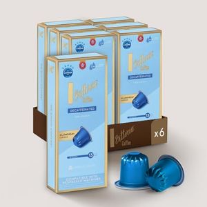 Vittoria Coffee 100% Arabica Decaffeinated Nespresso Compatible Aluminium Capsules 52g (6 Packs x 10 Pods)