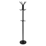 Amazon Basics Hat and Coat Stand Rack, Black, 29.5 x 29.5 x 167 cm (L x W x H)