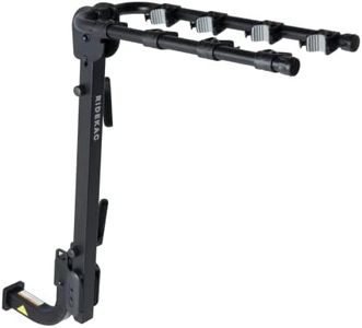 Ride KAC S4 Hitch Mounted 4-Bike Suspension Rack, Quick Release Handle, Double Folding, Smart Tilting Design, RV Use Prohibited, 2" Hitch