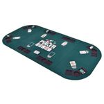 POK3R STUFF INDIA Poker Table Top with Carrying Case for Casino - 4 Fold, Chip and Glass Holder, Portable, Foldable (Green)