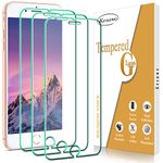 [3-Pack] Kesuwe Screen Protector for iPhone 8 Plus, iPhone 7 Plus, iPhone 6S Plus, iPhone 6 Plus (5.5-inch) Tempered Glass, 9H Hardness, Case Friendly, Easy to Install