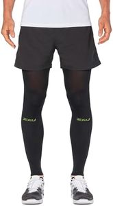 2XU Unisex Leg Sleeves Recovery Flex Black/Nero Large - Compression Calf Sleeves for Enhanced Recovery and Performance