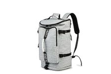 FUNYAGO Gym Backpack Hiking Duffle Bag Woman Man 40L Large Waterproof Backpack Suitable for Hiking, Travel, Grey, 20（inch）*9（inch）*11.75（inch）, Classic