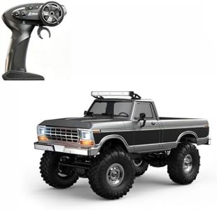 Mechryptic RC Pickup Truck, 1/16 Scale 2.4G Full-Proportional 4WD Off-Road RC Crawler with Led Lights, High Speed 10KM/H RTR Hobby RC Climbing Car for Adults (RTR/HB-R1612)