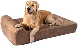 Big Barker 7" Orthopedic Dog Bed with Pillow-Top (Headrest Edition) | Dog Beds Made for Large, Extra Large & XXL Size Dog Breeds | Removable Durable Microfiber Cover | Made in USA