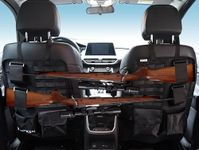 HAKKEN Seat Back Gun Rack for truck, Molle Panel Truck Organizer, Hunting Gear, Hunting Equipment and Gun Holder for Truck Accessories for Men Black