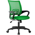 BestOffice Home Office Chair Ergonomic Desk Chair Mesh Computer Chair with Lumbar Support Armrest Executive Rolling Swivel Adjustable Mid Back Task Chair for Women Adults (Green)