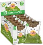 Reko Pizzelle Waffle Cookies, Individually Wrapped Single Serve Snack Packs - Italian Cookies with No Artificial Flavors, Colors or Preservatives - 5 Cookies per Pack, Box of 12 – Matcha