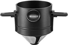 MERMOO YILAN Pour Over Coffee Maker Reusable Coffee Dripper Cone Filter Single Cup Brew Easy to Clean for Camping Travel Backpacking