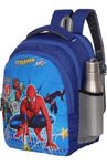 Polyester kids Primary School Backpack, 30 Litres, Spiderman Print, for Nursery to 5th Standard Boys and Girls Tuition Lightweight cartoon Picnic Bag