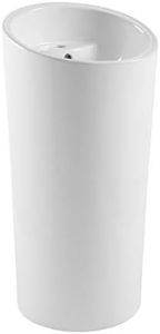 Swiss Madison Well Made Forever SM-PS310 St. Tropez One Piece Pedestal Sink, Glossy White