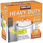 KIRKLAND SIGNATURE Compactor Kitchen Trash Bag with Gripping Drawstring Secure Full Size (2-Pack)