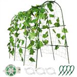 Garden Trellis 63 x 47 Inch,Cucumber Trellis for Raised Beds,U-Shaped Garden Trellis for Climbing Plants Outdoors Garden Arch Trellis for Vegetables