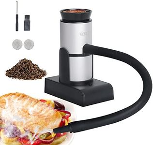 BORUIT Smoking Gun Cocktail Smoker Gun Includes Wood Chips and Accessories,Portable Drink Smoker,Indoor Food Smoker Infuser Kit for Cocktails,Meat,BBQ,Cheese,Veggies & Sous Vide（Silver)