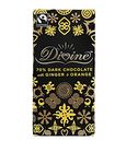 Divine Chocolate - 70% Dark Chocolate With Ginger & Orange - 100g (Case of 15)