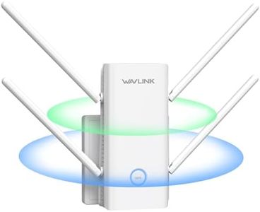 WAVLINK AX3000 WiFi 6 Extender Signal Booster for Home,3000Mbps Dual Band (5GHz/2.4GHz) WiFi Repeater,WiFi Repeater Signal Booster with Gigabit Ethernet Port,Access Point,1-Tap Setup