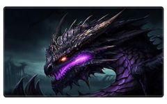 EDGFRTOIO Card Playmat 24" x 14" Game Mats for TCG/MTG Cards, Trading Card Game Stitched Play Mat Original Duel Mat Gaming Competition Pad Board Games Card Binder Tabletop Mat, Dragon Mana