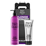 BED HEAD by TIGI, DUMB BLONDE SET for chemically treated hair: SHAMPOO, 13.5 oz AND CONDITIONER, 6.76 oz