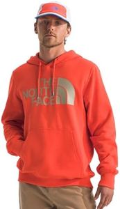 THE NORTH FACE Men's Half Dome Pullover Hoodie (Standard and Big Size), Crimson Orange, Large