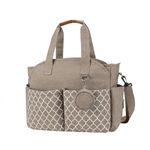 Perfeclan Baby Changing Bag with Bottle Bag Nappy Changing Bags Diaper Bag Baby Travel Bag Waterproof Nappy Bag Tote Adjustable Baby Bag Large Shoulder Bag for Women Ladies, Khaki